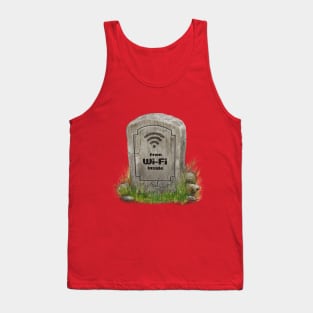 Wi-fi Free Gravestone Tank Top